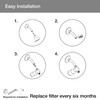 KOHLER R24670-G-BN Aquifer Filtered Showerhead with Water Filter System, Multifunction
