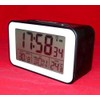 Clock Radio Alarm Clock with Thermometer (SN4491) in Black
