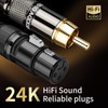 YYTCG RCA to XLR Cable 1.64FT, 2-Pack Male RCA to