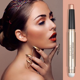 Wismee Champagne Shimmer Eye Shadow Stick Makeup, Multi-Purpose, Lightweight, Convenient, Ideal Gift