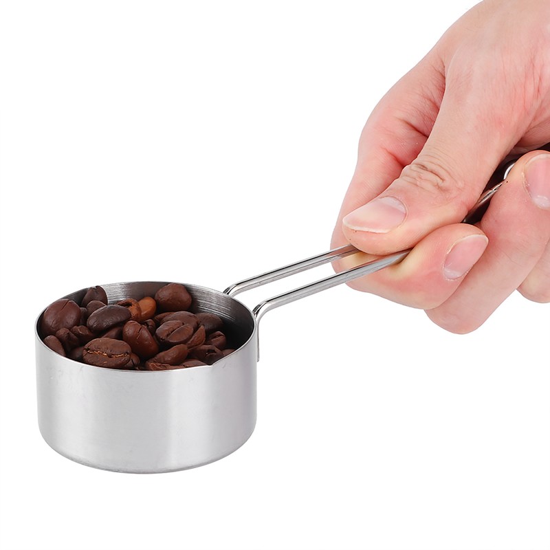 8Pcs/Set Stainless Steel Measuring Cup Spoon with Scales Kitchen Cooking