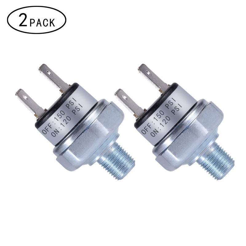 Air Pressure Switch 120-150 PSI 1/8"-27 NPT DC 24V 12V