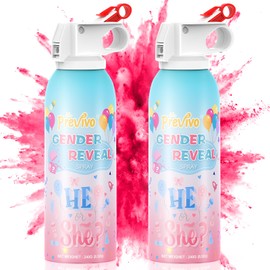 Reveal Fire Extinguisher Set -Gender Reveal Color Smoke Powder Spray - 100% Biodegradable Party Supplies- For Memorable Baby Gender Reveal Decorations & Ideas(Pink)