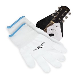 Guitar Glove, Bass Glove, Musician's Practice Glove -M- 2 Pack - fits Either Hand - COLOR: WHITE
