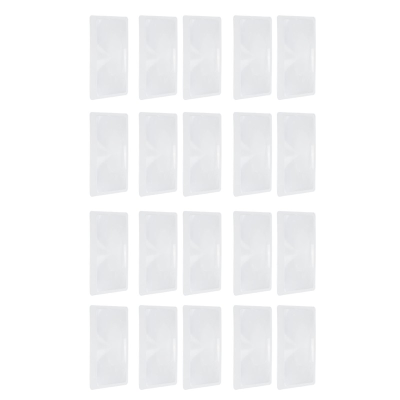 20 Sheet Credit Card Size 3X Magnifiers Portable Transparent Pocket