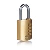40mm Brass Combination Padlock pk 1 box