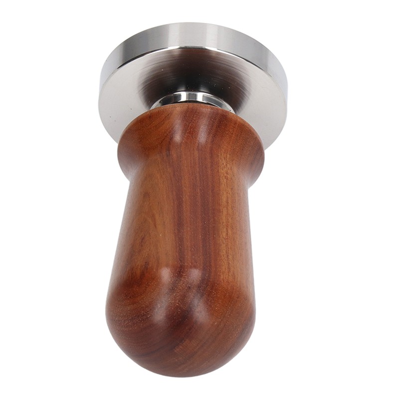 Coffee Tamper Separate Design Stainless Steel Ergonomic Wood Handle Portable