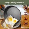 Odoland 5pcs Camping Cookware Mess Kit, Non-Stick Lightweight Pot Pan