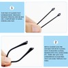 1 Pair Metal Eyeglasses Replacement Arms with Screws and Screwdriver