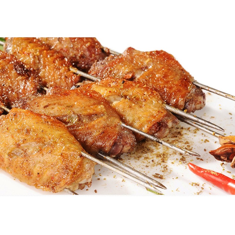 HONSHEN 12 Inch Barbecue Skewers, BBQ Skewers, Shish Kebab Kabob