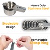 21Pcs Stainless Steel Measuring Cups & Spoons Set – 7