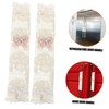 DOITOOL Door Handle Cover for Refrigerator Home Lace Embroidery Easy