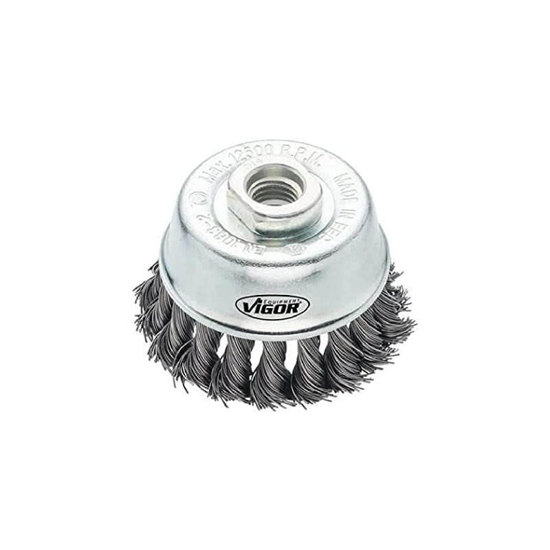 Vigor Angled Grinder Cup Brush 65mm Diameter M14 x 2.0