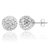 AOEDEJ 1 Piece Disco Ball Earrings for Women Silver Ball