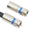 Compression RG6 F Connector Coax Coaxial Adapter Plug for Satellite