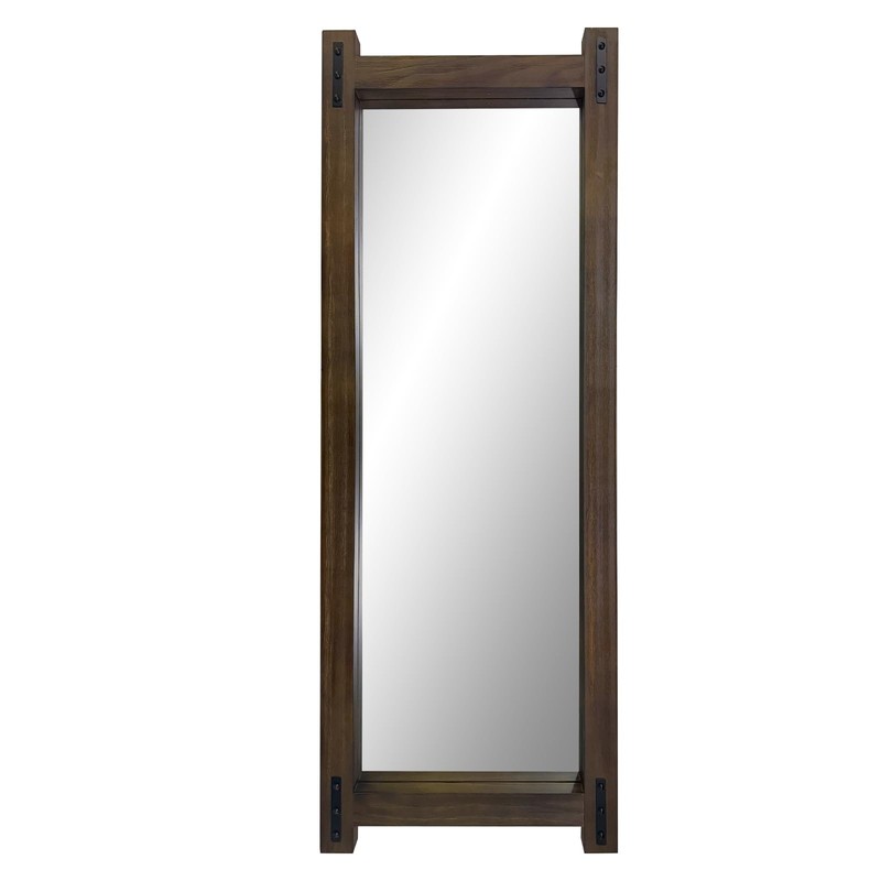 Full Length Mirror with Wood Frame ，60" x 21" Standing