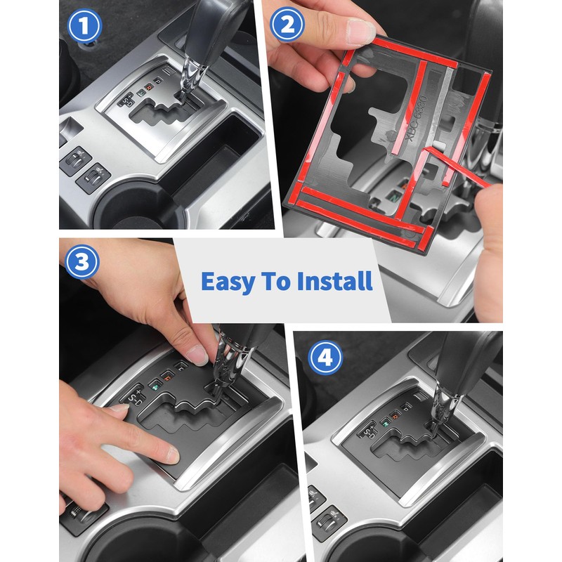 DSWSQ LHD Matte Black Center Gear Shift Panel Cover Trim