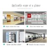 Glass Door Hinges, Suitable for 5-8mm [Silver] (2 Pairs =