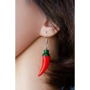 Chili Earrings Hot Chillies Pepperoni Peppers Mexico Miniblings Red Salsa