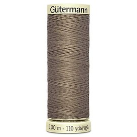 Gutermann Sew All Polyester Thread, 100Mtr, Fawny Taupe (0160), 5.5 x 1.8 x 1.8 cm