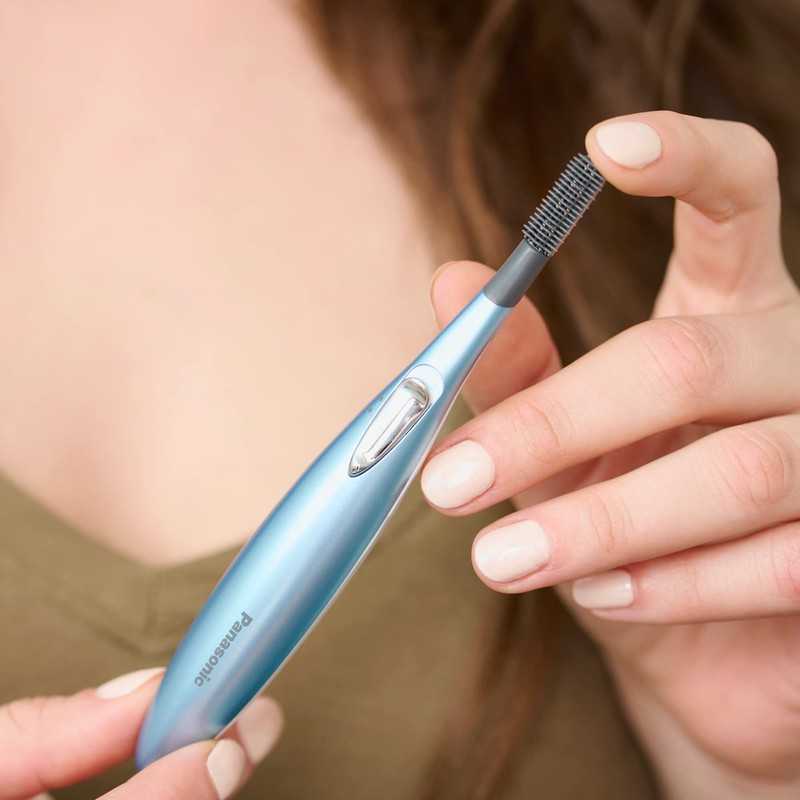 Panasonic Heated Eyelash Curler Comb With Non-Stick Silicone, Wand-Style -