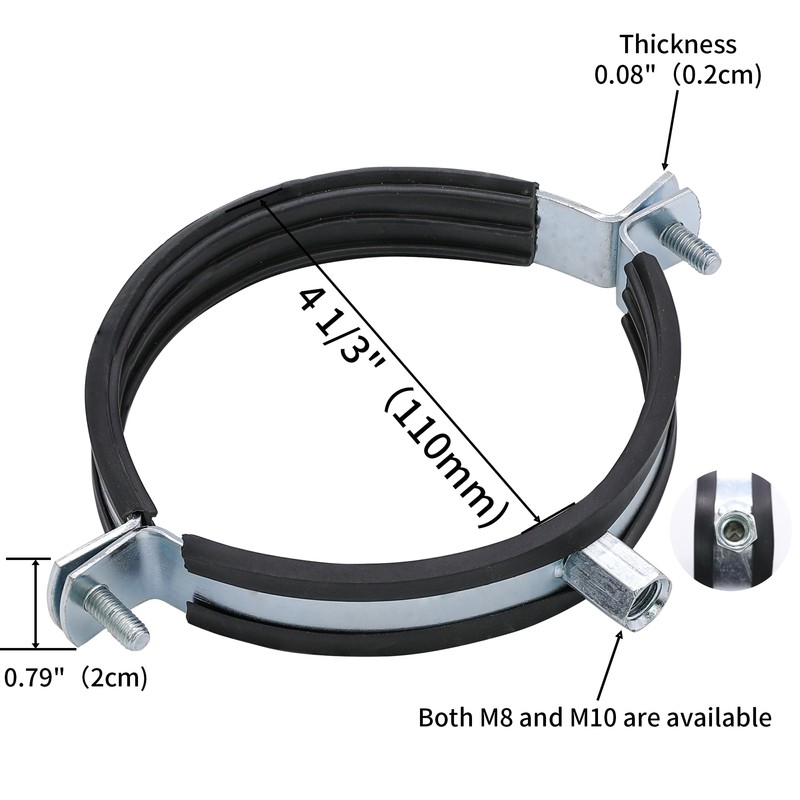 PEROMI 5 PCS Split Ring Pipe Hanger Heavy Duty Adjustable