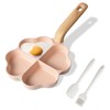 Caannasweis Egg Omelette Pan, 4-Cup Nonstick Granite Omelette Skillet Breakfast