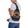 NISENASU Aztec Geometric Print Sling Bag Crossbody Backpack,Southwest Indian Native