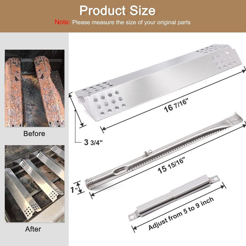 Criditpid Grill Replacement Parts for Charbroil 463241314, 463241313 Grill Models,