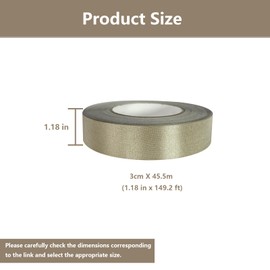 DORIDOMI Faraday Tape - Double Conductive Cloth Tape for EMI RF Shielding & ESD Grounding, Copper Nickel Faraday Fabric Tape Roll for EMF Protection, Cable Repair (1.18 in x 149.2 ft)