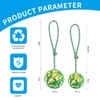 Easing Dog Ball on Rope,Indestructible Chew toys Natural Rubber Dog