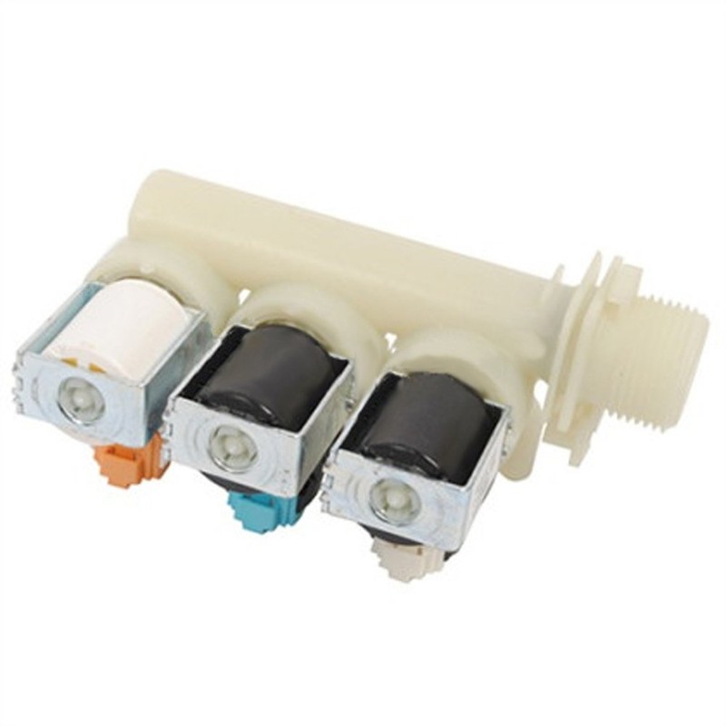 SPARES2GO Triple Solenoid Water Triple Inline Inlet Fill Valve for
