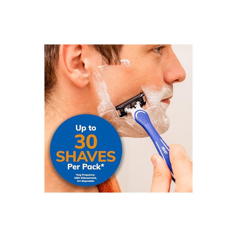 BIC EasyRinse Anti-Clogging Men's Disposable Razors for a Smoother Shave
