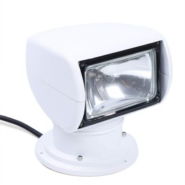 YIYIBYUS Marine Spotlight Searchlight, Portable 100W 12V Marine Remote Control Halogen Searchlight Spotlight Bulb Flux 2500LM