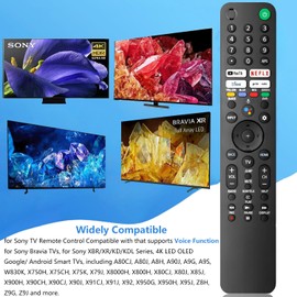 Replacement Voice Remote for Sony TV, forSony Bravia Smart TV with Voice Control, Compatible with Sony Bravia XR/XBR/KD Series 4K/ 8K LED OLED Google/Android Smart TVs