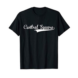 CENTRAL SQUARE Baseball Vintage Retro Font T-Shirt