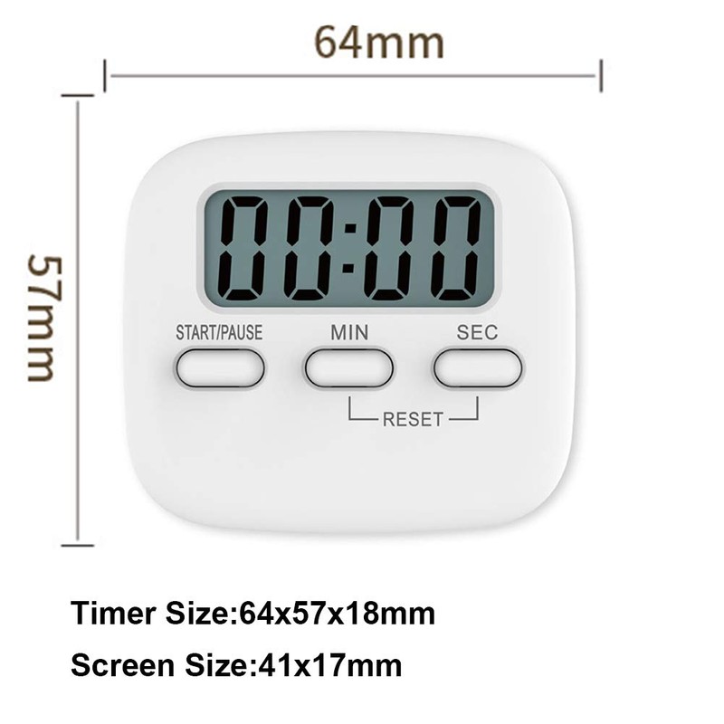 Kitchen Timer, INRIGOROUS Digital Kitchen Timer Magnetic Countdown Stopwatch Timer