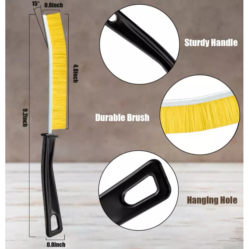 Crevice Cleaning Brush Gap Grout Hard Bristle Durable Stiff Tool