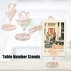 LetCart Pack of 20 Rose Gold Table Number Holders, Tulip-shaped