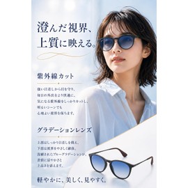 Berikin Sunglasses, Ultra Lightweight 19g, Photochromic, Polarized, Light-Colored Lens, For Men/Women, UV400, UV Cut, UV Protection, Erica
