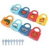 Plastic Children Early Educational Cognitive Learning Numbers Locking Preschool ToyEFGHIJKL
