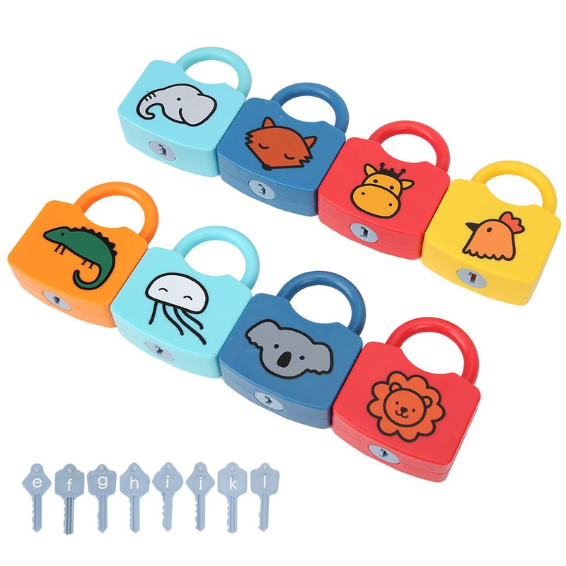 Plastic Children Early Educational Cognitive Learning Numbers Locking Preschool ToyEFGHIJKL