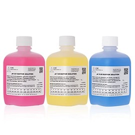Acme Analytical Solutions pH 4, 7 & 10 Buffer Solution Kit, 3 x 1 Liter, pH Meter Calibration Solutions, NIST Traceable Reference Standards, Designed for All pH Meters, pH Buffer Combo, 3 Quarts