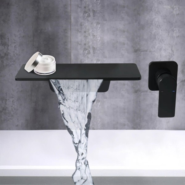 Unbranded Bathroom Vanity Sink Faucet Waterfall Single Handle Vessel Mixer