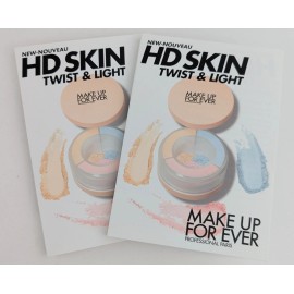 Make Up Forever Twist & Light Radiant Finishing Loose Powder x2 Sample Cards