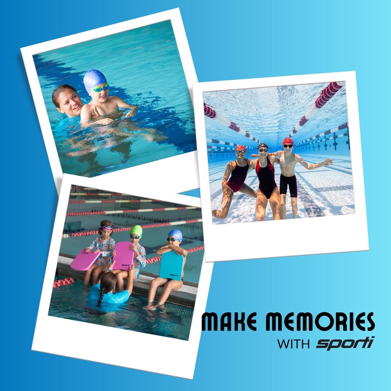 Sporti - Gorro de natación de silicona para niños, color