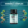 Brightcaps Moringa Complex - 3000mg Moringa Powder enriched with Turmeric,