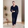 MoFiz Men's Pajama Sets Long Sleeve Lounge Sets 2 Piece