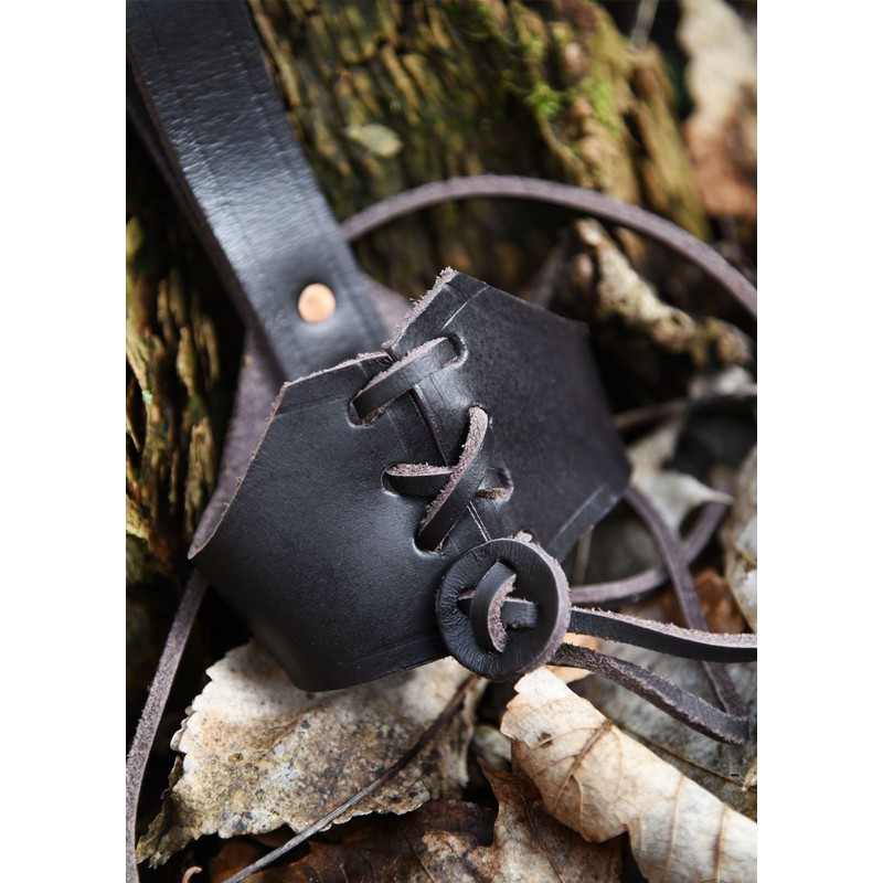 Battle-Merchant - Leather Drinking Horn Belt Holder - For ONE