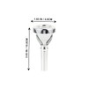 Kisangel Practical Silver Horn Mouthpiece Durable Accessory for French Horn
